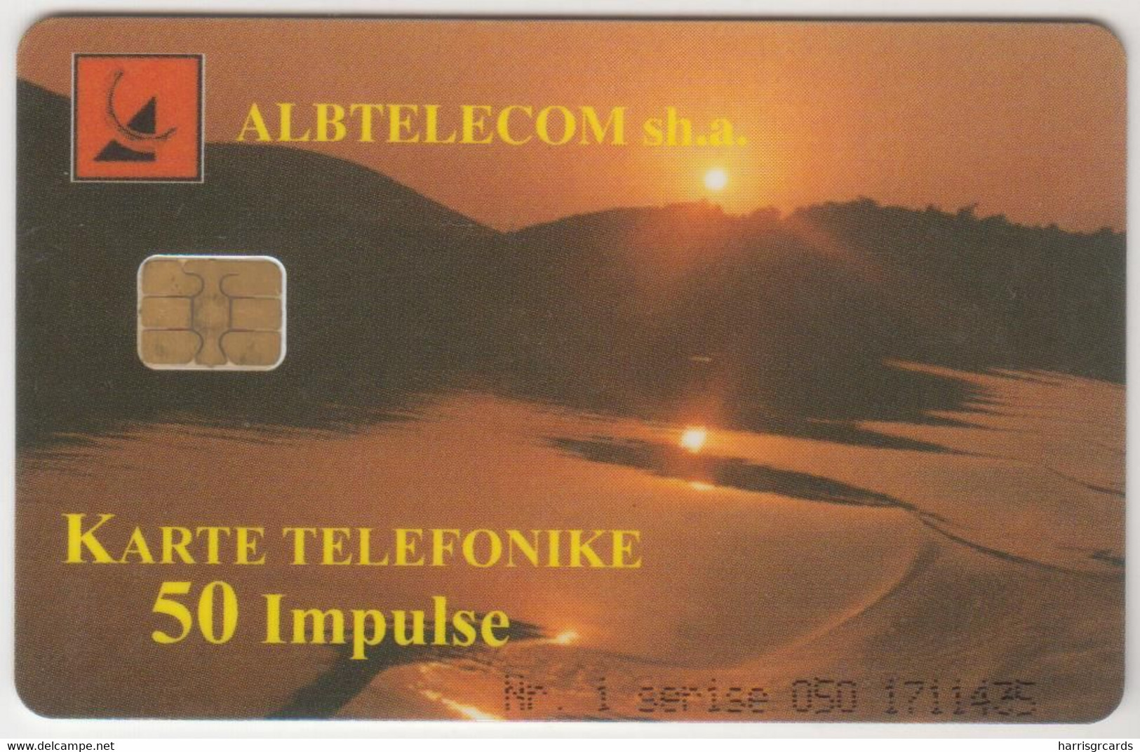ALBANIA - Sunset ,05/99, 50 U, Tirage 180,000, Used - Albanie