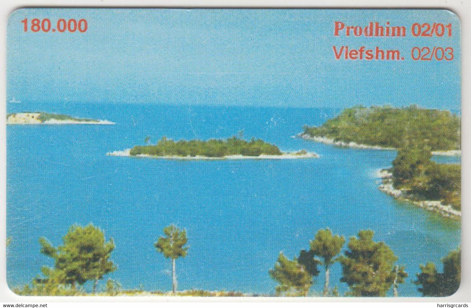 ALBANIA - Sea ,02/01, 50 U, Tirage 180,000, Used - Albanie