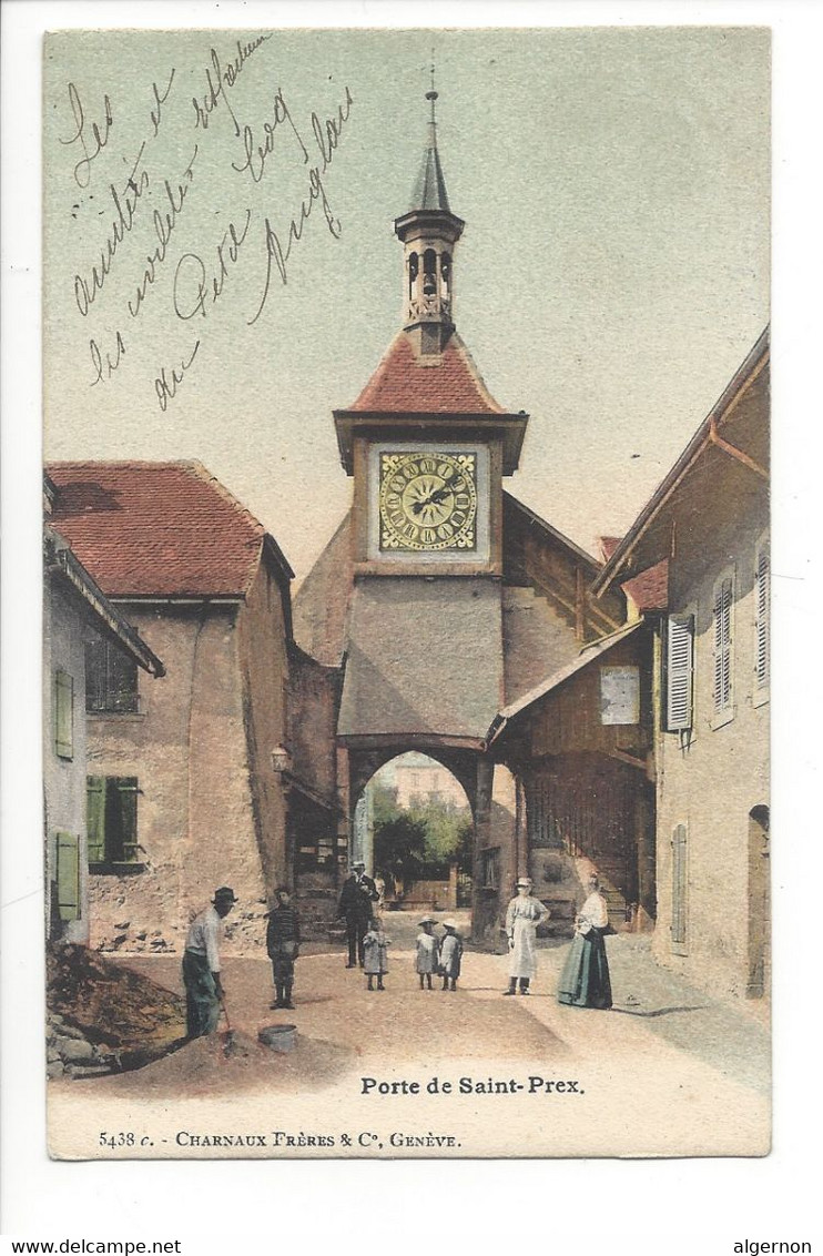 26523 - Porte De Saint-Prex Horloge, Maçon Préparant Son Mortier Charnaux - Saint-Prex