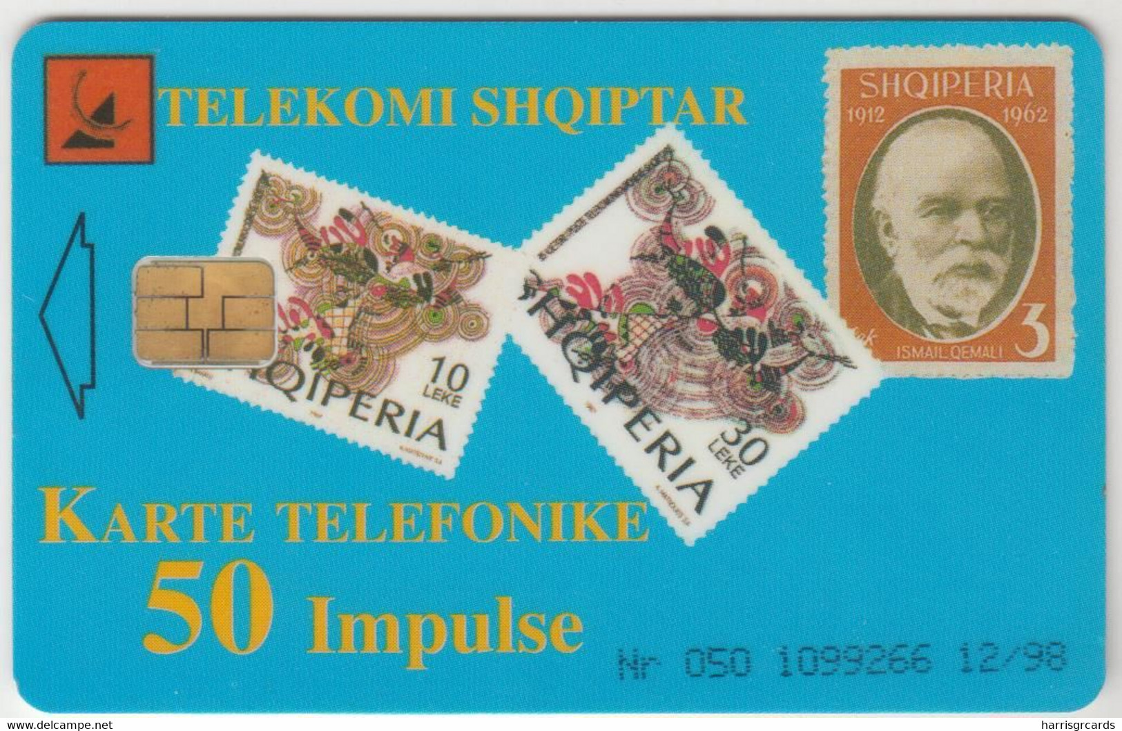 ALBANIA - 85 Years Ptt ,Chip:UN01 (Module 32), 12/98, 50 U, Used - Albanie