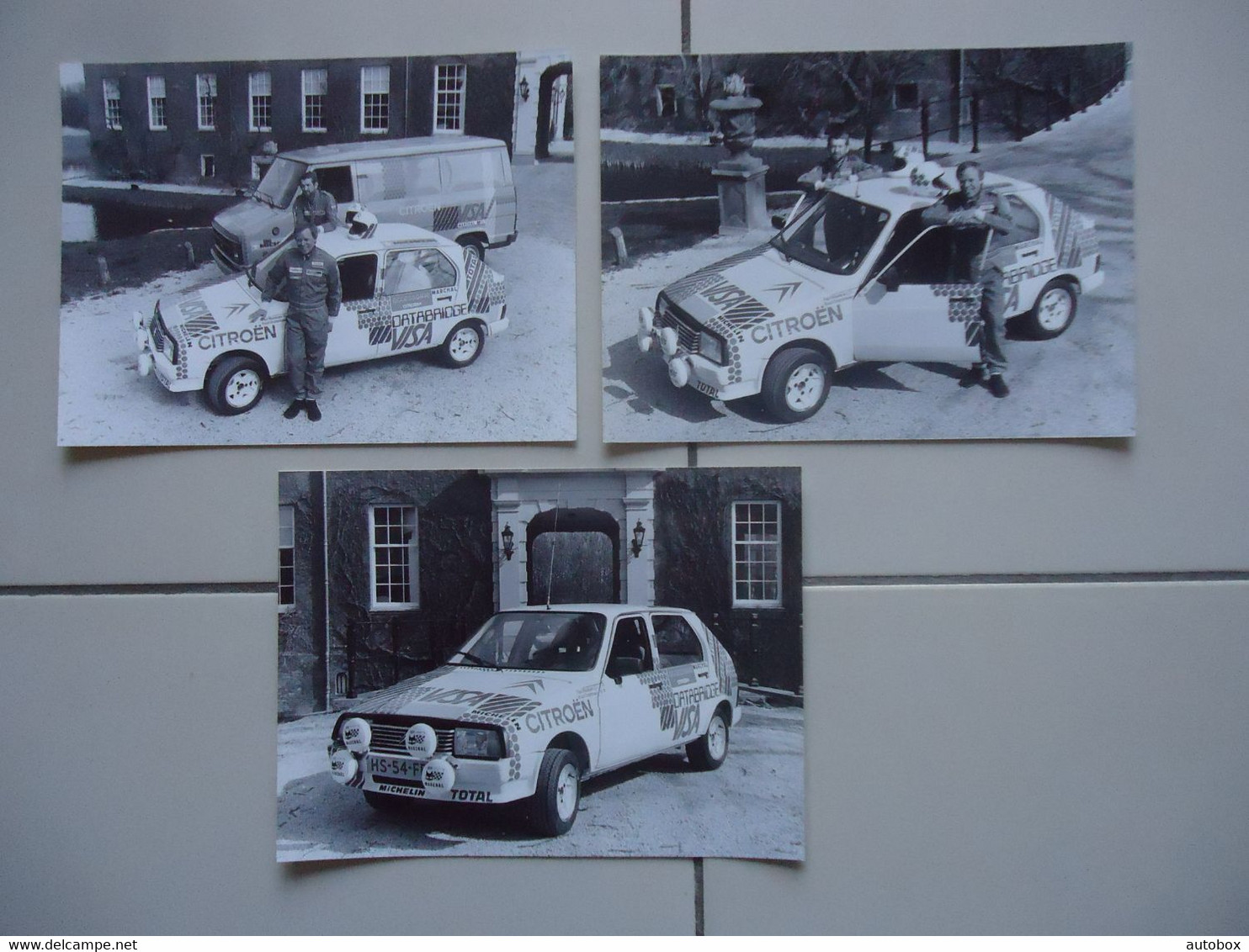 3 X PHOTO De Presse CITROEN VISA TROPHEE RALLYE ( 1982 ) - Automobiles