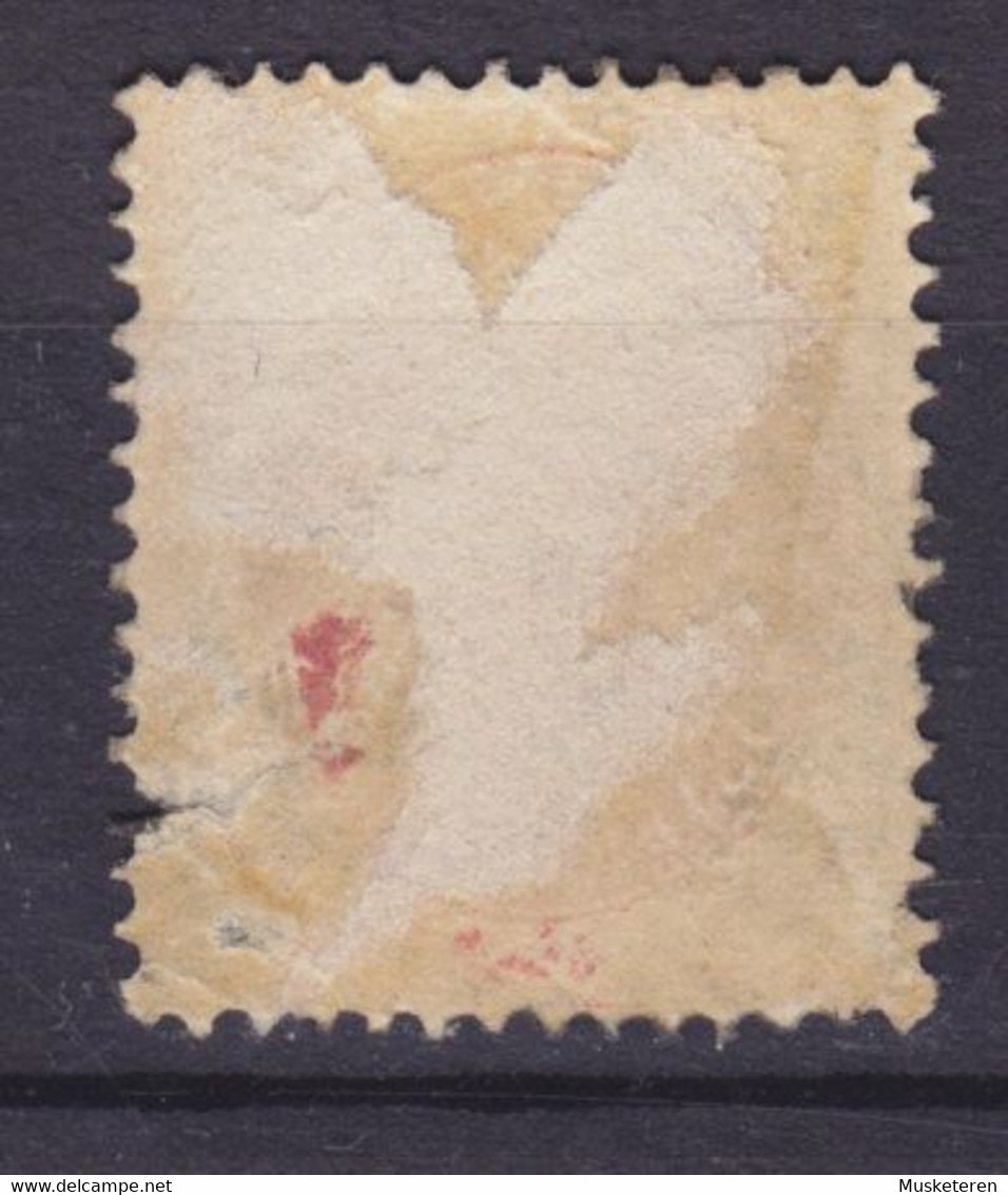 Denmark 1875 Mi. 25    8 Øre Wappen SCARCE ERROR Variety 'Cut Off Top' Afhøvlet Øvre Ramme, Lapidar KALUNDBORG Cancel - Plaatfouten En Curiosa