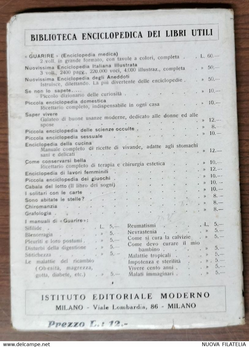 1936 ENCICLOPEDIA DEI LAVORI FEMMINILI - Casa Y Cocina