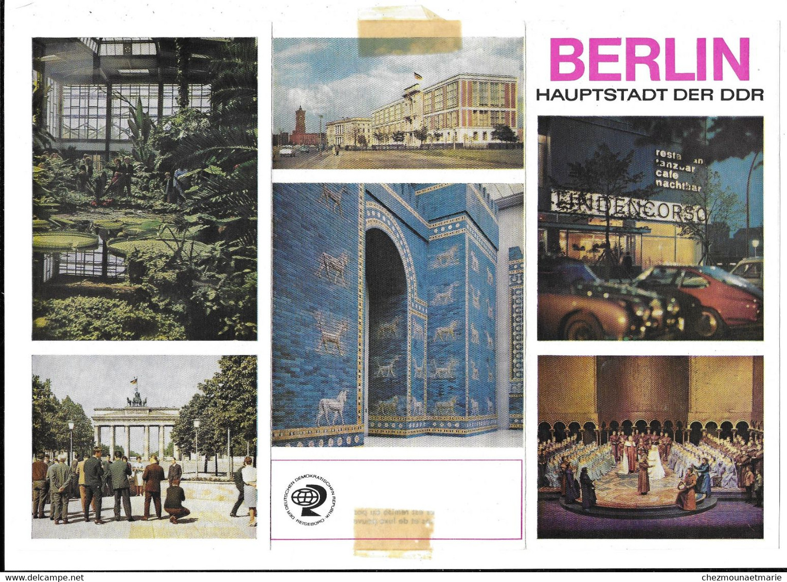 BERLIN HAUPSTADT DER DDR - DEPLIANT TOURISTIQUE - Dépliants Touristiques