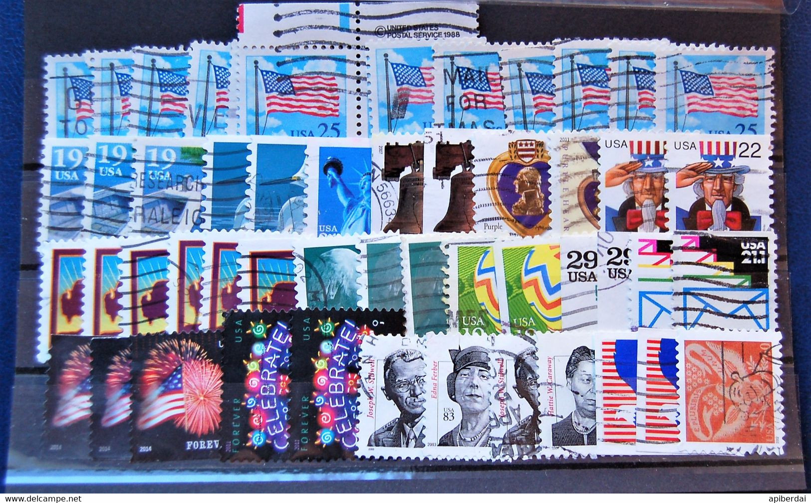 USA états-unis - Small Batch Of 50 Small Format Stamps Used - Colecciones & Lotes