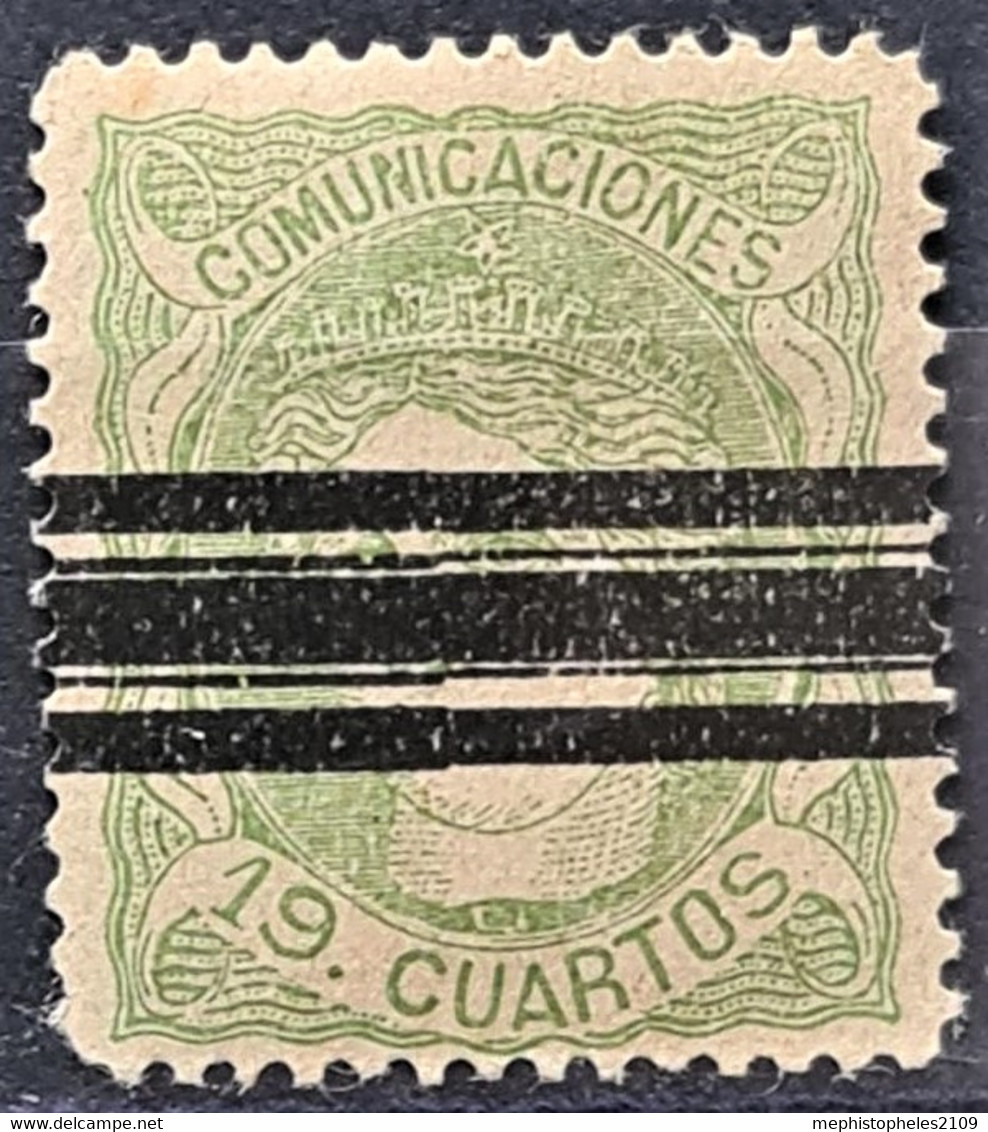 SPAIN 1870 - Bar Canceled - Sc# 173 - 19c - Gebraucht