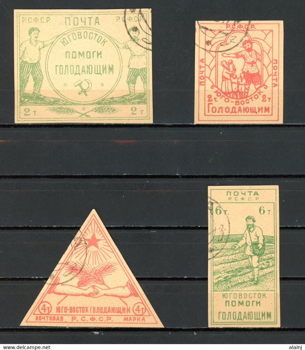 Russie   Y&T   176 - 179    Obl    ---  Faibles Charnières Et Pleine Gomme D'origine   --    Superbes... - Used Stamps