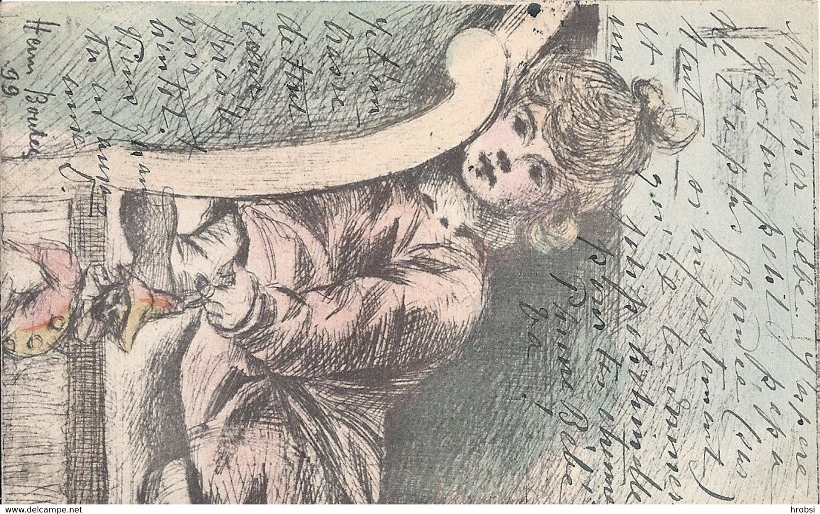 Illustrateur H Boutet, Numéro 99  Bambin Dormant, Polichinellle - Boutet