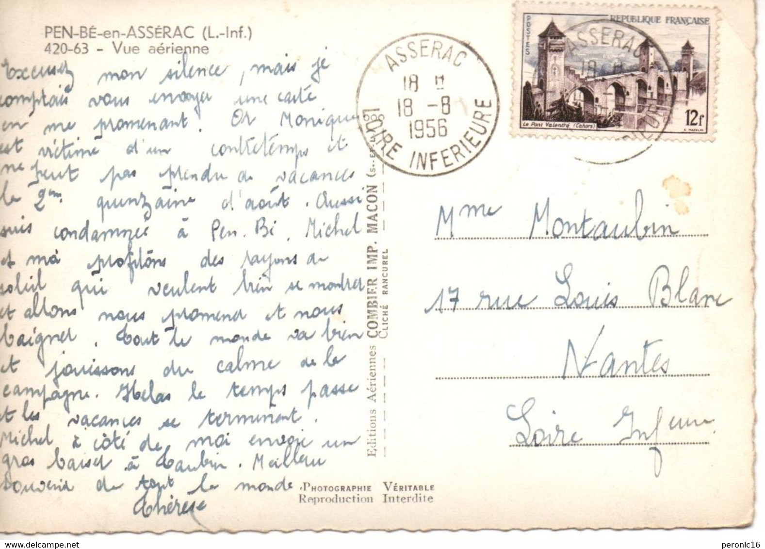 PEN-BE-en-ASSERAC (44) : Vie Aérienne 1956 - Paimboeuf
