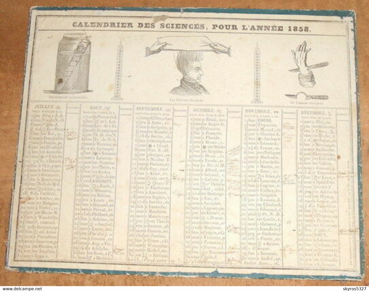 Calendrier Des Sciences Pour L'Année 1858 - Grand Format : ...-1900