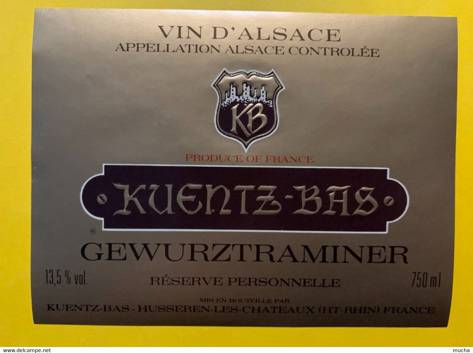 17928 - Gewurztraminer Kuentz-Bas Husseren Les Châteaux - Gewurztraminer