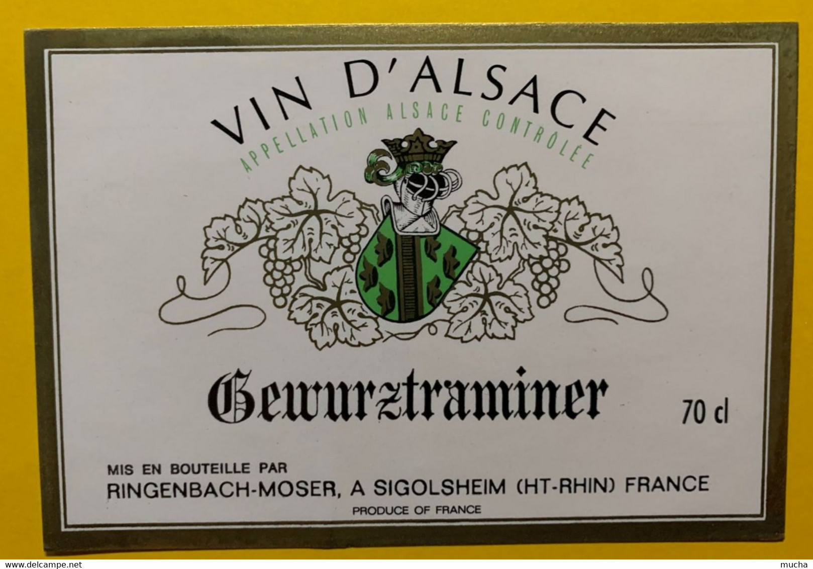 17932 - Gewurztraminer Ringenbach - Moser Sigolsheim 9 étiquettes - Gewurztraminer