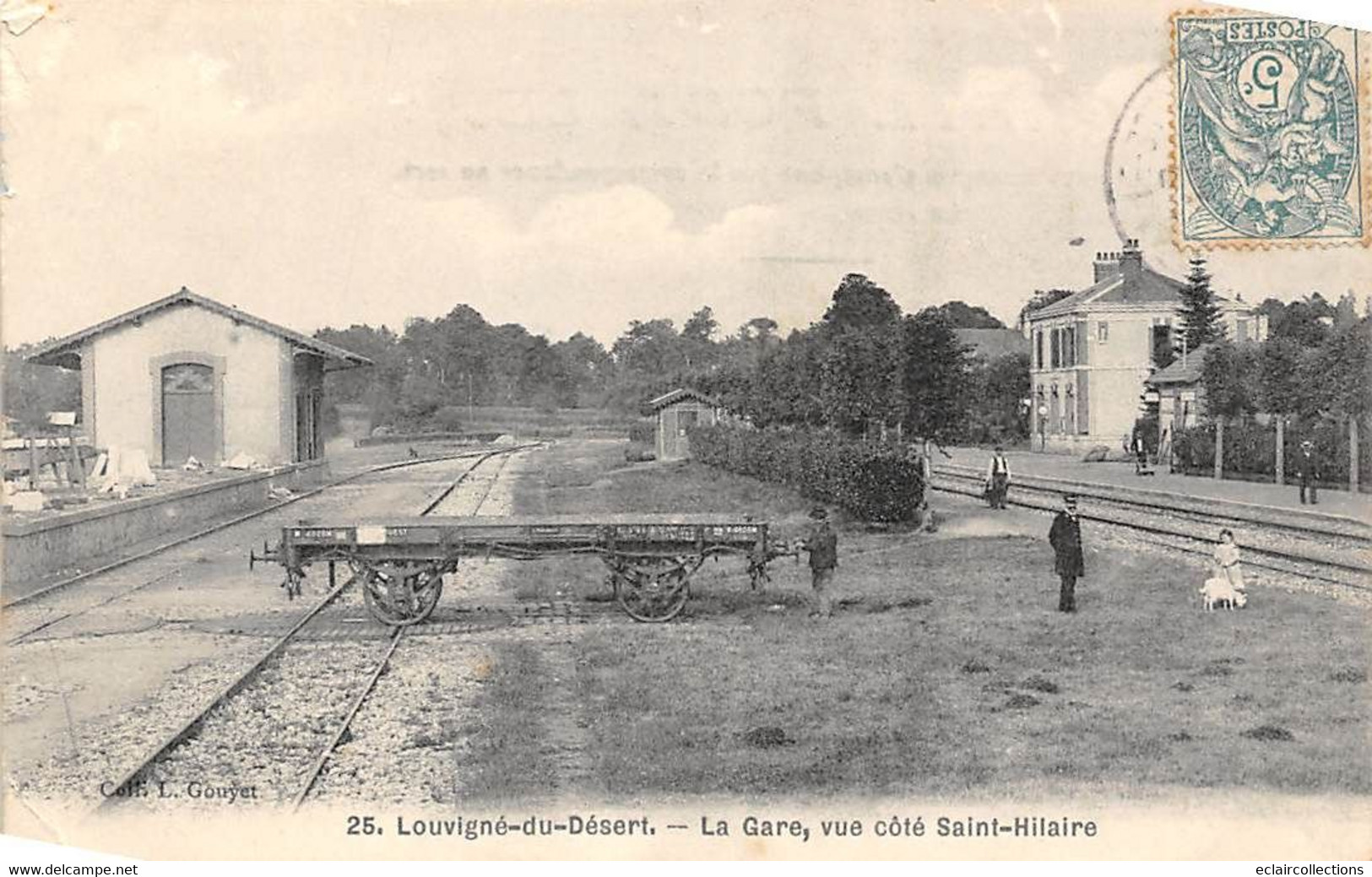 Louvigné Du Désert        35       La Gare, Vue Côté Saint-Hilaire     (Voir Scan) - Other & Unclassified