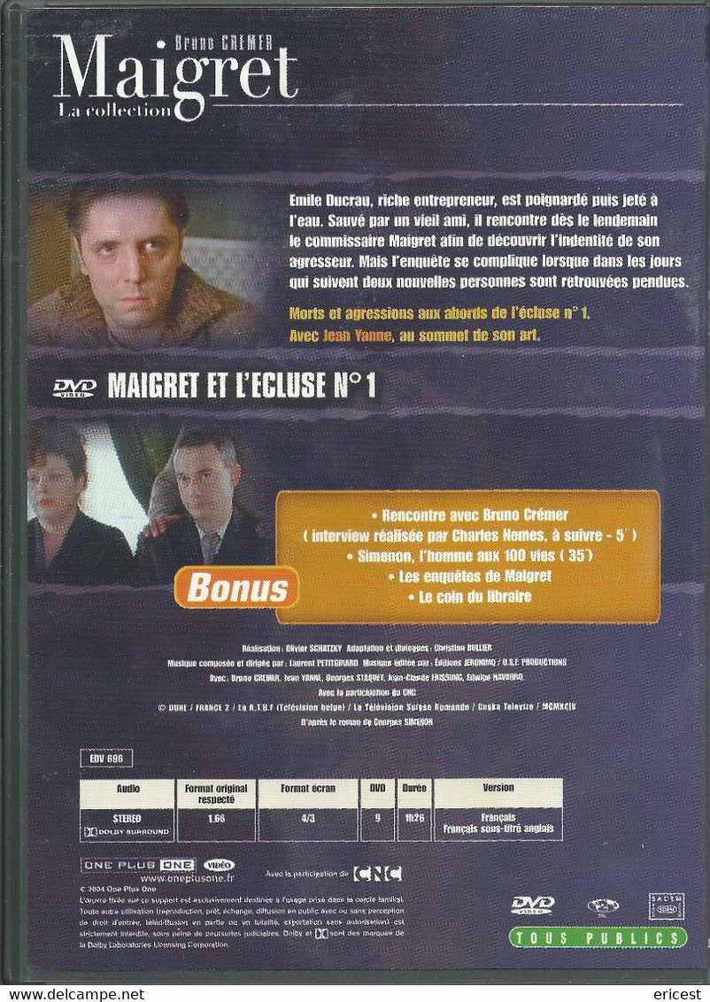 (-) MAIGRET ET L'ECLUSE N°1 - TV Shows & Series