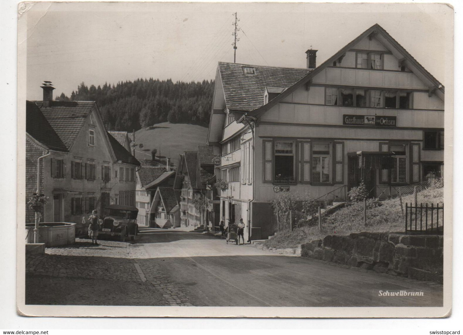 SCHWELLBRUNN Gasthaus Ochsen Oldtimer Auto Animée - Schwellbrunn