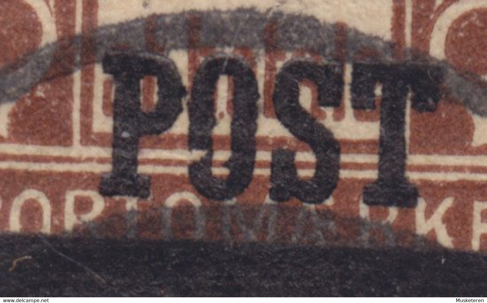 Norway 1929 Mi. 145    15 Ø Overprint Aufdruck 'POST' ERROR Variety 'Broken O In POST' - Abarten Und Kuriositäten