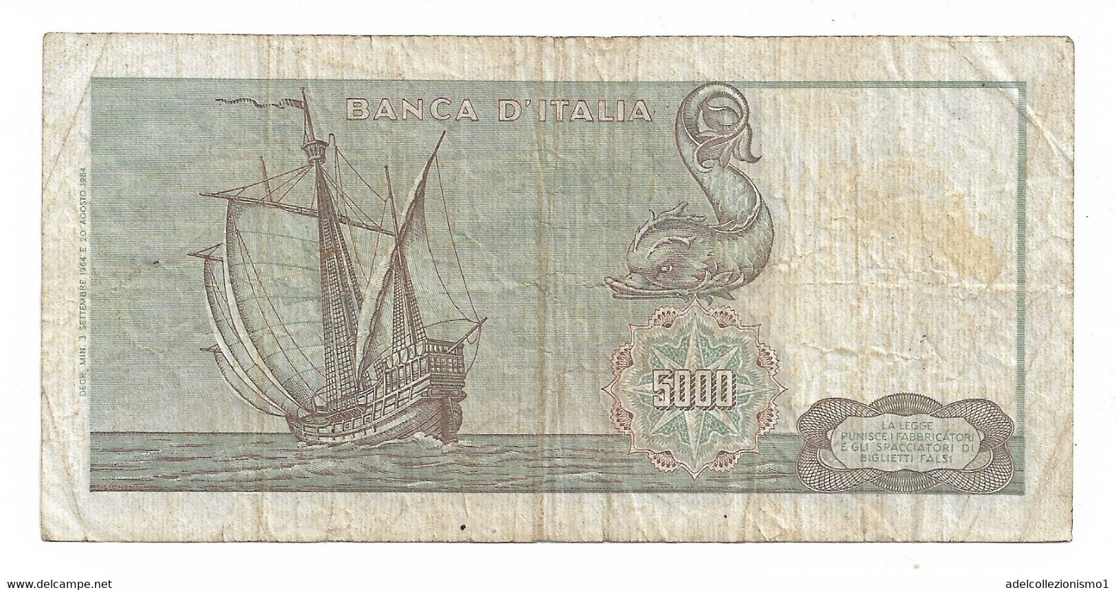 29649) 500 LIRE ITALIA ORNATA DI SPIGHE MEDUSA DECR 23 MARZO 1961- - 500 Lire
