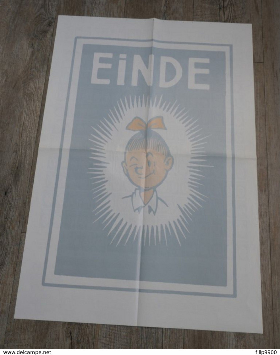 Affiche Poster Suske & Wiske - 2005 - "einde" - Knipogende Wiske - 42x63cm - Suske & Wiske