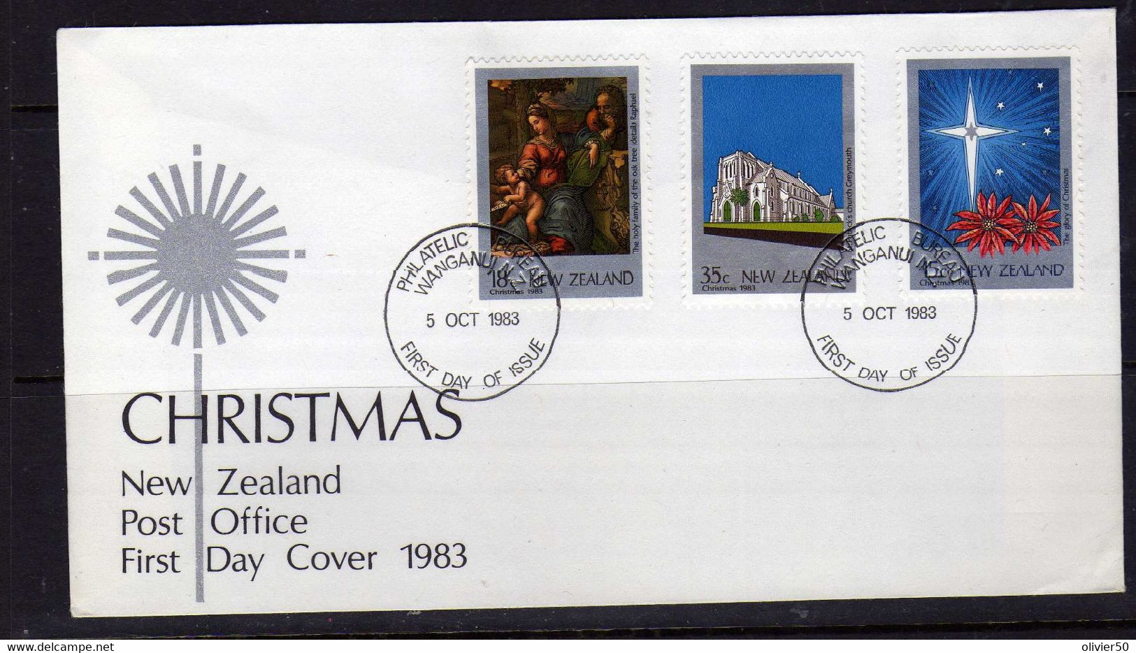 Nouvelle-Zelande (1983) -  Noel Enveloppe Premier Jour - Lettres & Documents