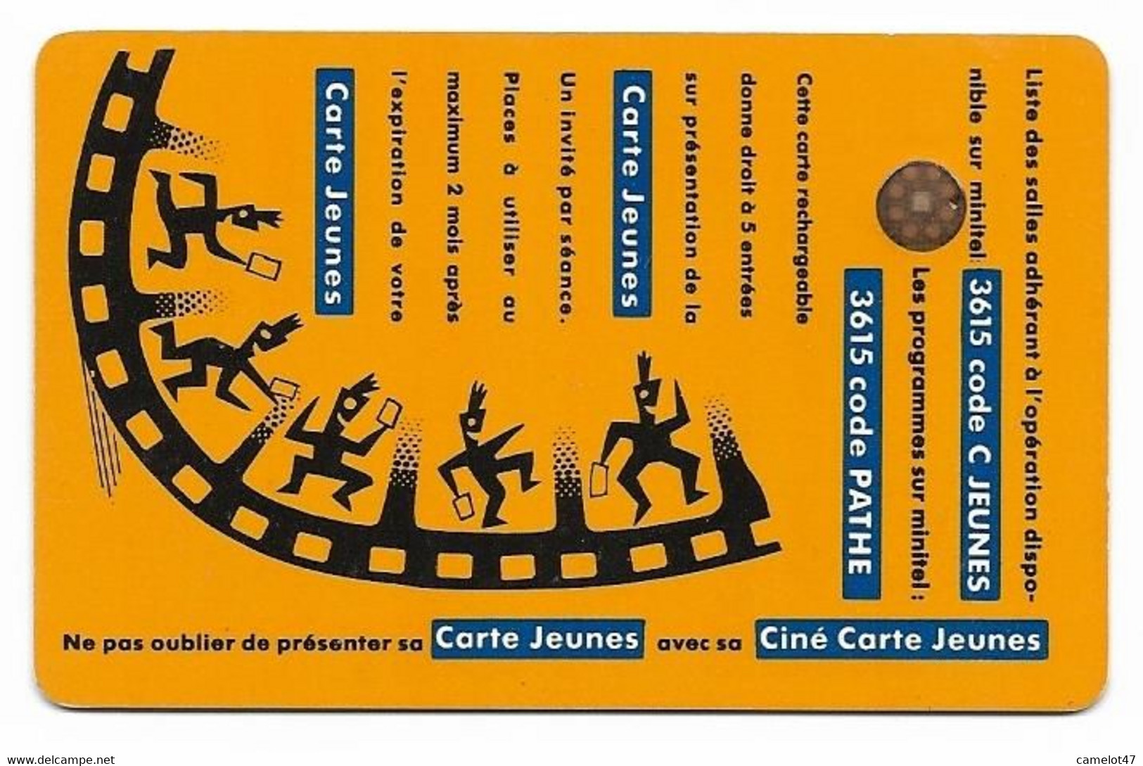 Carte â Puce Ciné Carte Jeunes, France  # Varios-301 - Otros & Sin Clasificación