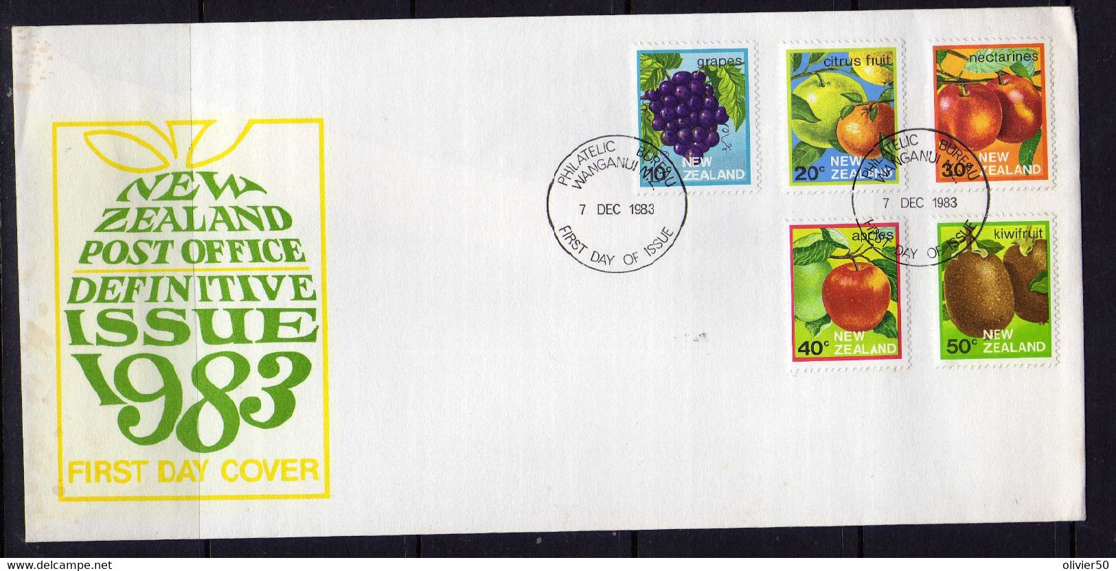 Nouvelle-Zelande (1983)  - Enveloppe Premier Jour - Fruits - Brieven En Documenten