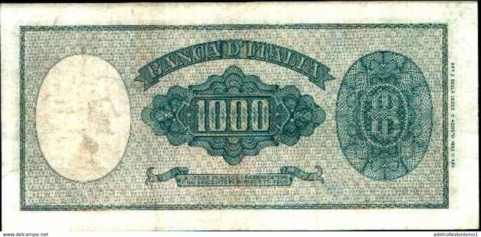29677) 1000 LIRE ITALIA ORNATA DI PERLE DECR 25 SERTTEMBRE 1961-FDS - 1.000 Lire