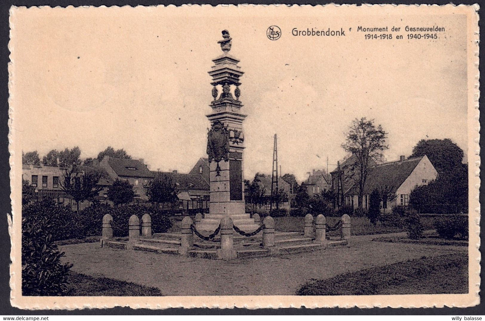 +++ CPA - GROBBENDONK - Monument Der Gesneuvelden 1914-18 - En 1940-45 - Nels  // - Grobbendonk