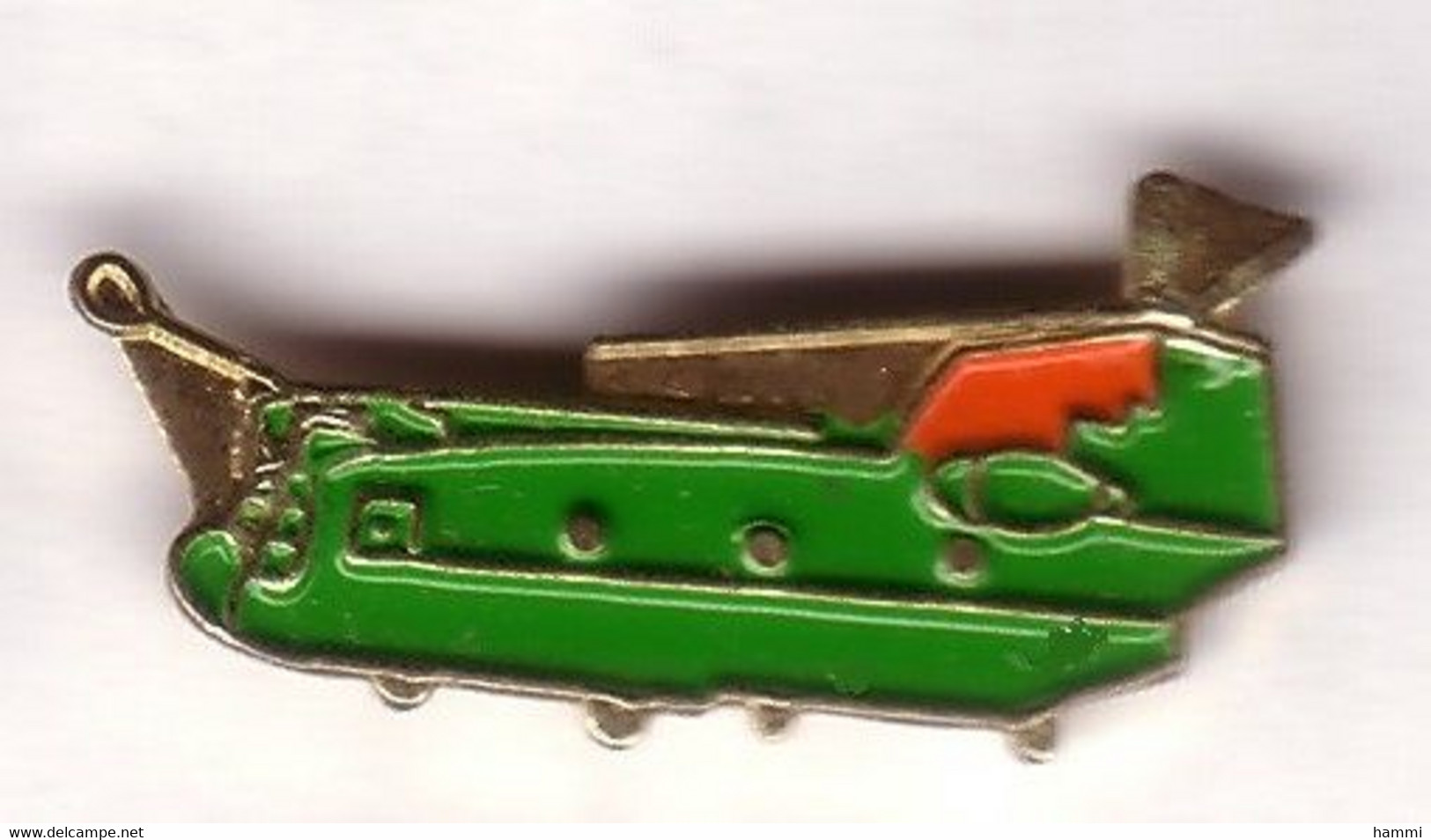 DD124 Pin's Hélico Hélicoptère Ou Avion Vert ? Achat Immédiat - Avions