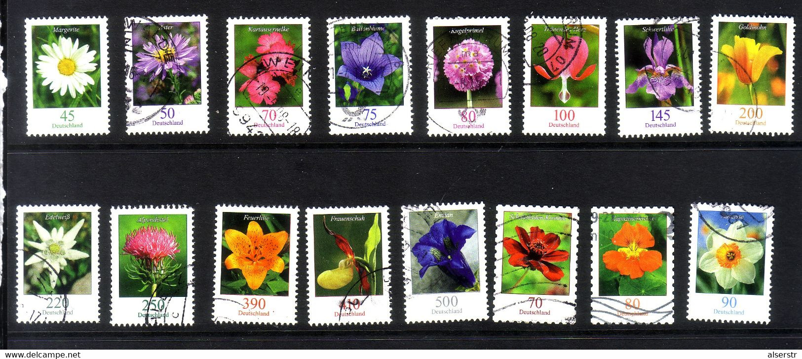 Blumen 24 Verschiedene - Used Stamps