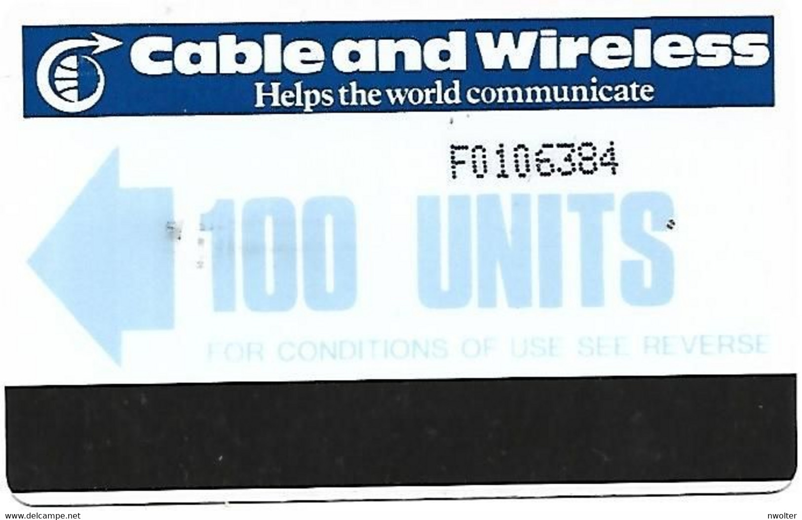 @+ Iles Falkland - C&W 100 UNITS - F0106384 - Ref : Col : FK-C&W-AUT-0003B - MV : FLK-AU-2B - Falkland