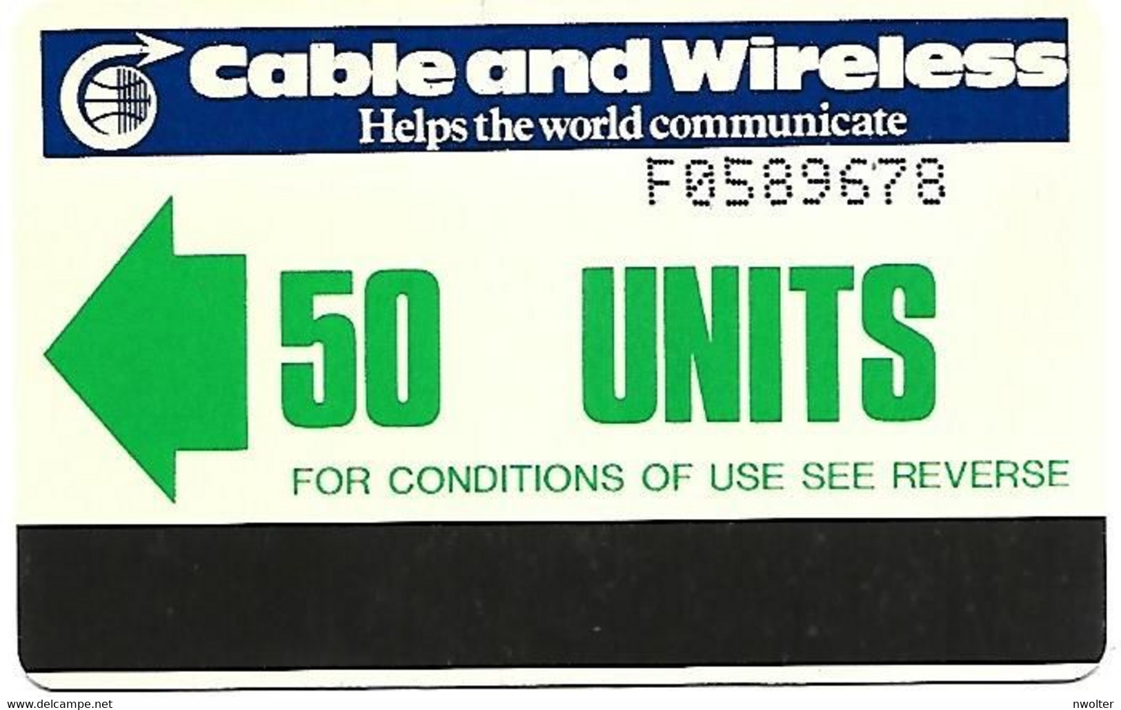 @+ Iles Falkland - C&W 50 UNITS - F0589678 - Ref : Col : FK-C&W-AUT-0002B, MV : FLK-AU-1C - Falkland Islands