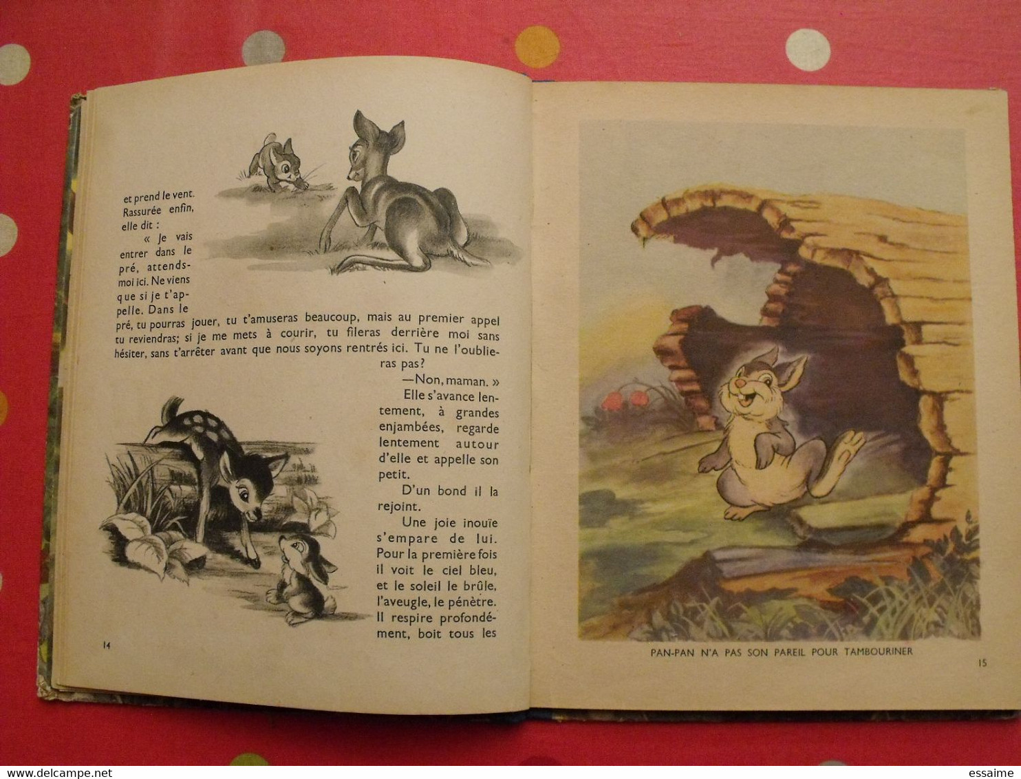 Walt Disney. Bambi d'après Félix Salten. Hachette 1948