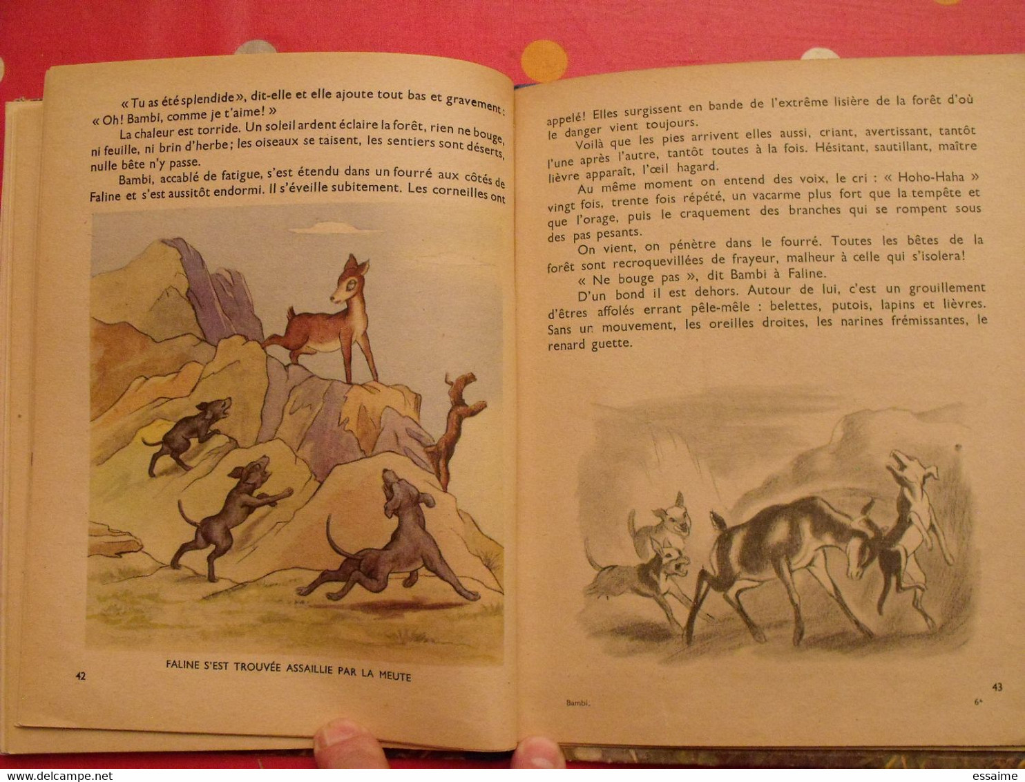 Walt Disney. Bambi d'après Félix Salten. Hachette 1948