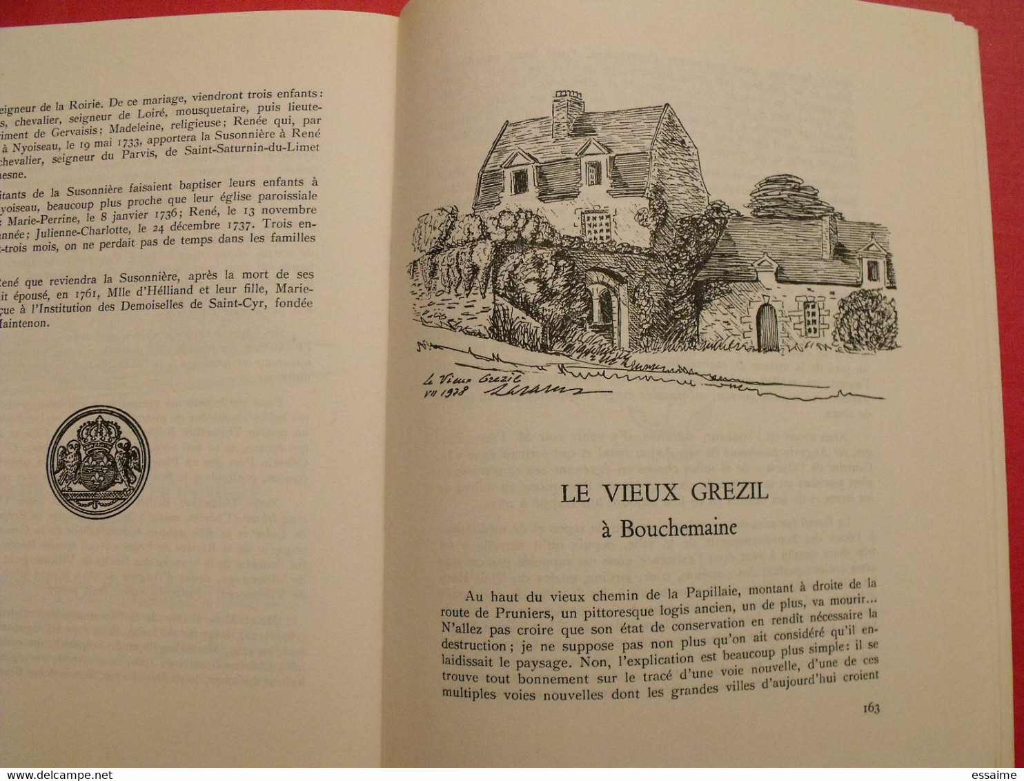 Vieux logis en Anjou. André Sarazin. 1979. Anjou, Angers. bien illustré