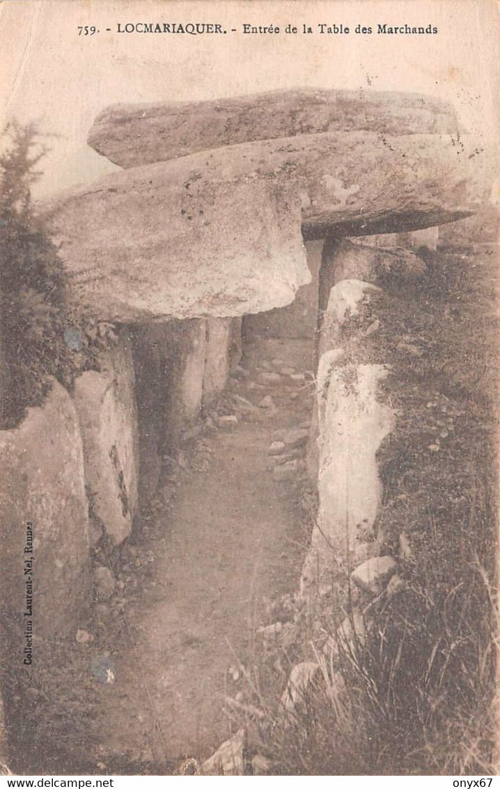 LOCMARIAQUER-Quiberon-56-Morbihan-Entrée Table Des Marchands-Dolmen Collection Laurent Nel, Rennes - Locmariaquer