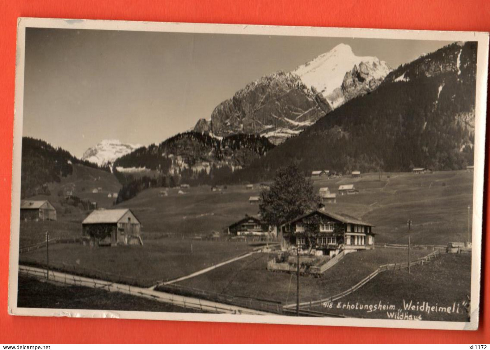 ZHB-31 Wildhaus Obertoggenburg Erholungsheim Weidheimeli. Gelaufen 1937. Photo Buchmann Buchs - Buchs