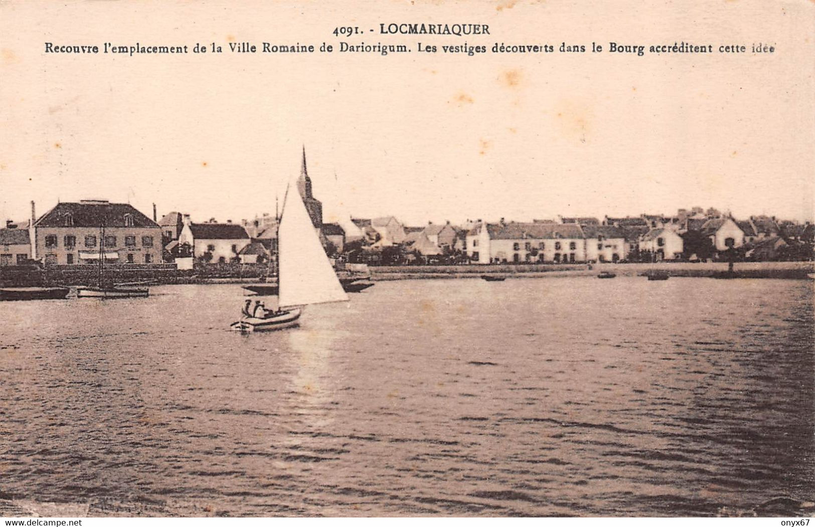 LOCMARIAQUER-Quiberon-56-Morbihan- Vue Sur Le Bourg Edition Laurent Nel, Rennes - Locmariaquer