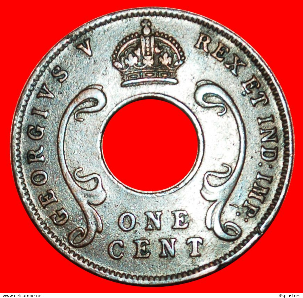 • GREAT BRITAIN (1922-1935): EAST AFRICA ★ 1 CENT 1927! George V (1911-1936) LOW START★ NO RESERVE! - British Colony