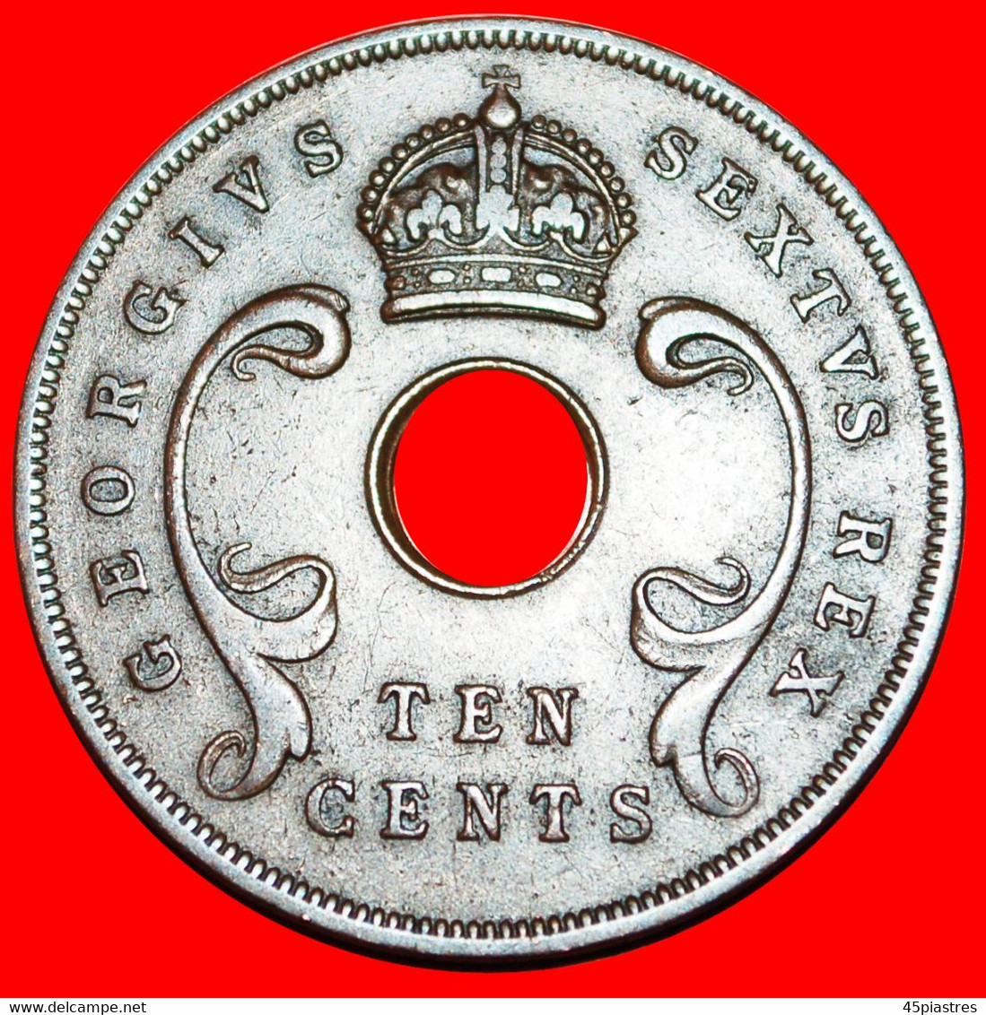 • GREAT BRITAIN (1949-1952): EAST AFRICA ★ 10 CENTS 1950! George VI (1937-1952) LOW START★ NO RESERVE! - British Colony