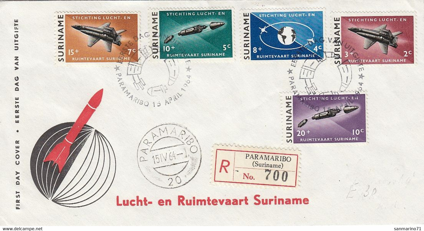 FDC SURINAM 441-445 - Sud America