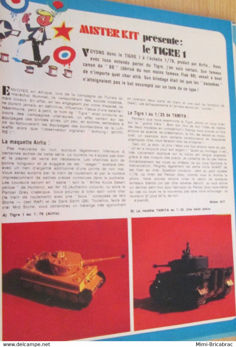 SPI920 Page Issue De SPIROU Années 70 / MISTER KIT Présente : LE CHAR TIGRE I Par AIRFIX 1/72e - Francia