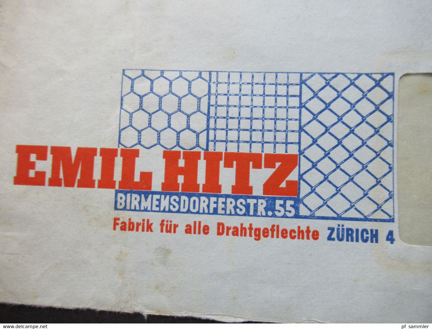 Schweiz 1939 Pro Juventute Nr. 362 EF Zensurbeleg OKW Zensurstreifen Geprüft Firmenumschlag Emil Hitz Drahtgeflechte - Lettres & Documents