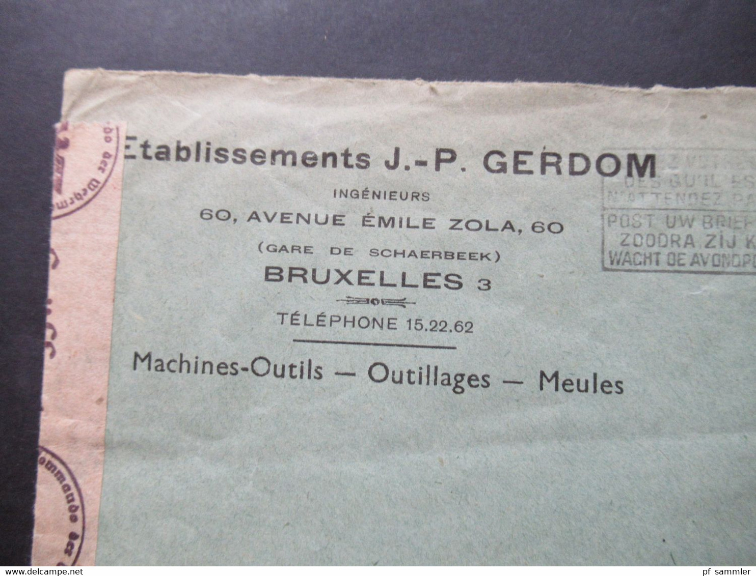 Belgien 1943 Zensurbeleg / Mehrfachzensur OKW Zensurstreifen Geöffnet Brief Nach Enköping Schweden - Brieven En Documenten