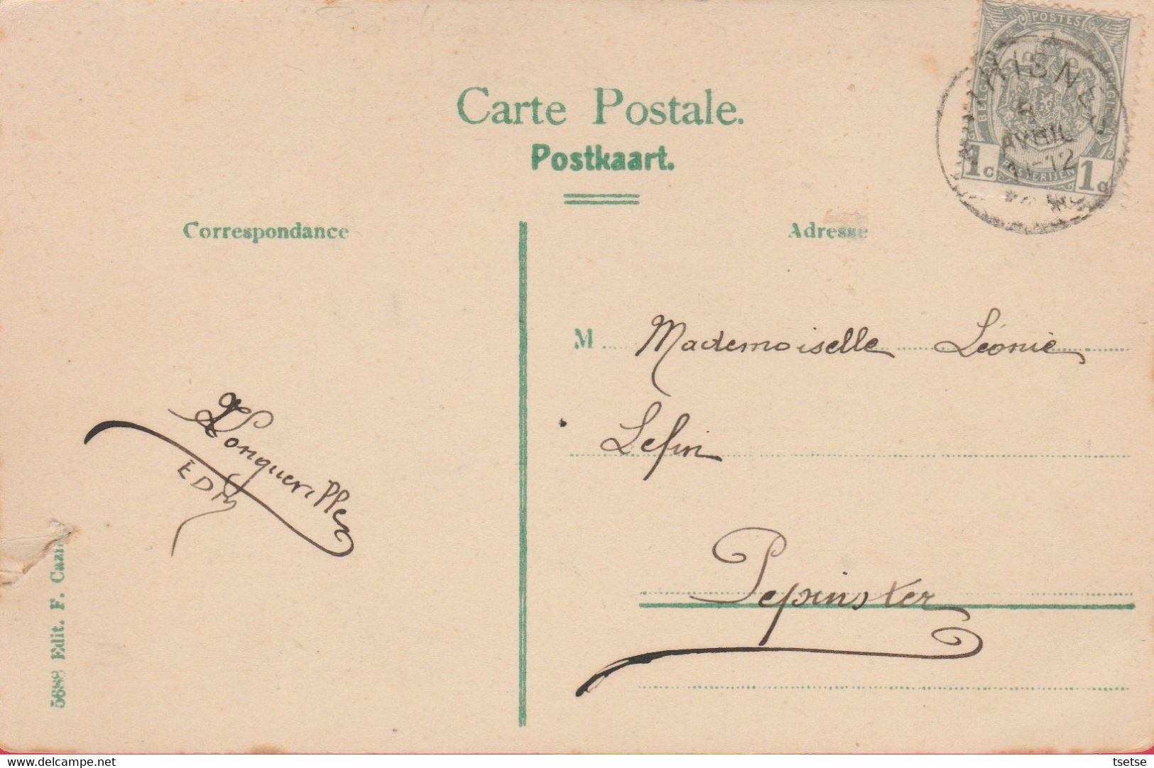 Anthisnes - Le Ferme Et Hôtel Brisbois -1908 ( Voir Verso ) - Anthisnes