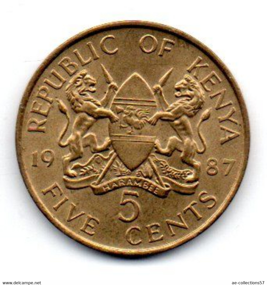 Kenya - 5 Cents 1987 - SUP - Kenya