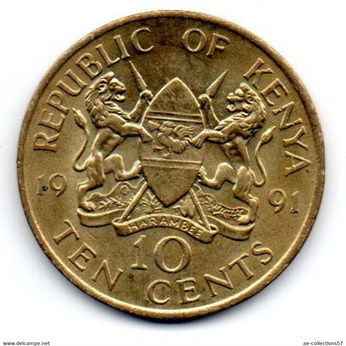 Kenya -10 Cents 1991 - SUP - Kenia