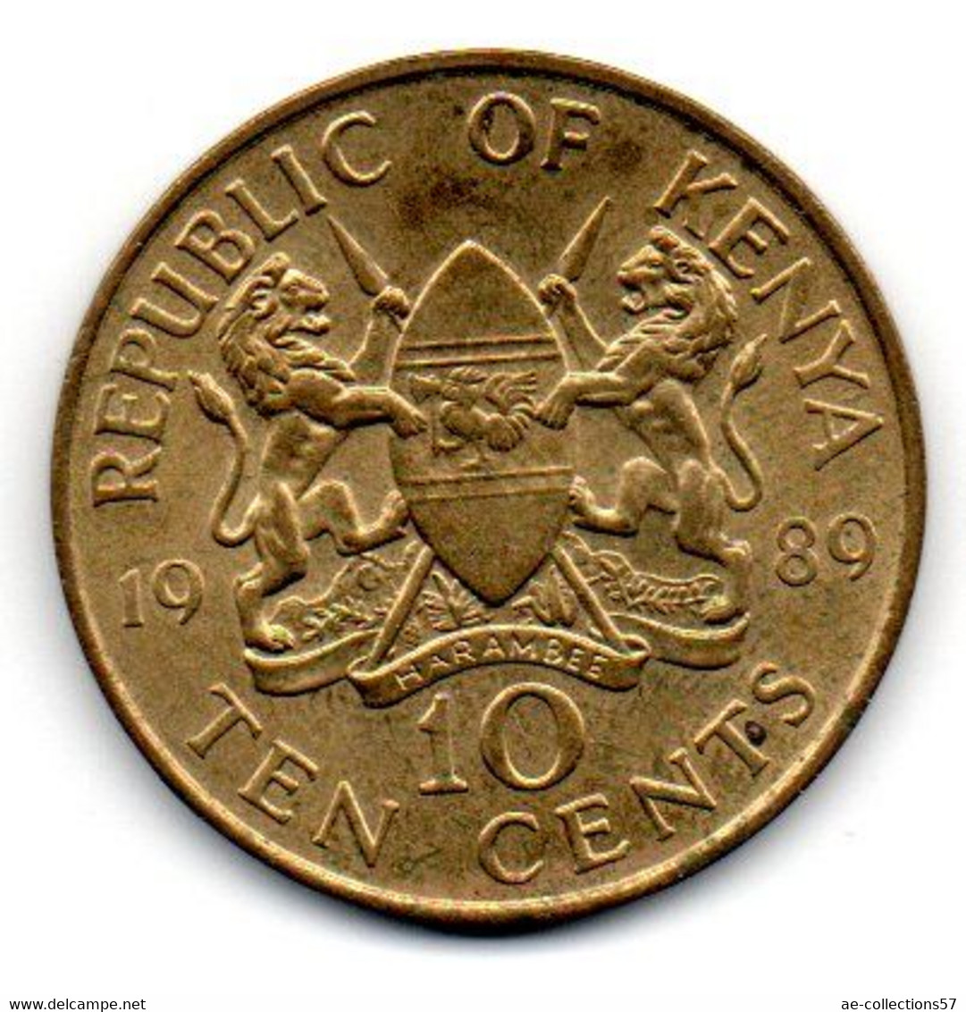 Kenya -10 Cents 1989 - SUP - Kenya