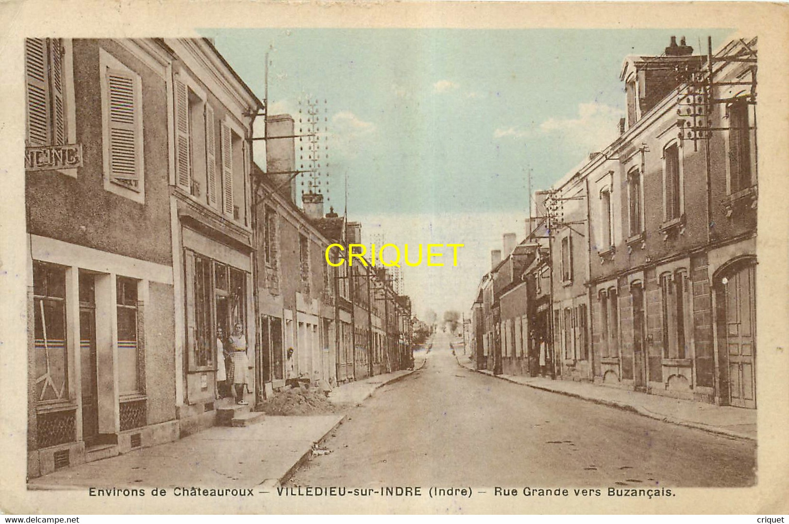 36 Villedieu, Rue Grande Vers Buzançais, Affranchie 1951 - Other & Unclassified
