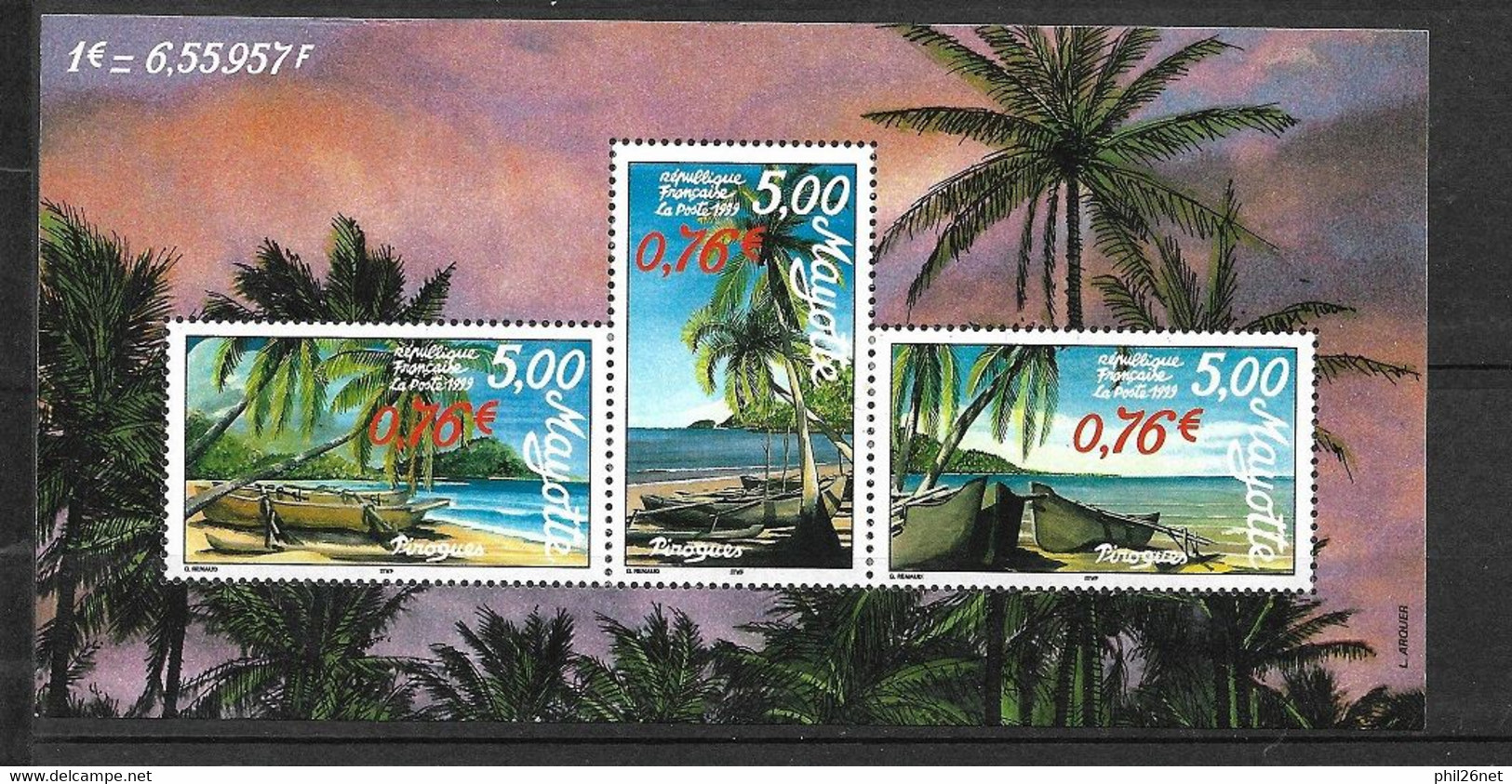 Mayotte     Bloc  N° 2  Neuf * * TB  = MNH VF     - Blocchi & Foglietti