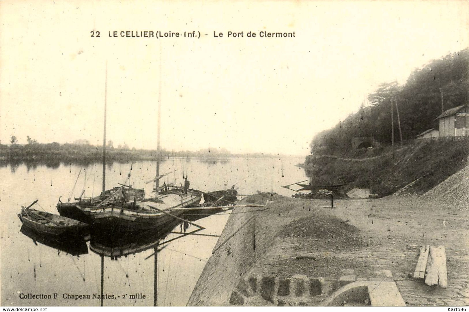 Le Cellier * Vue Sur Le Port De Clermont * Péniche Batellerie - Le Cellier